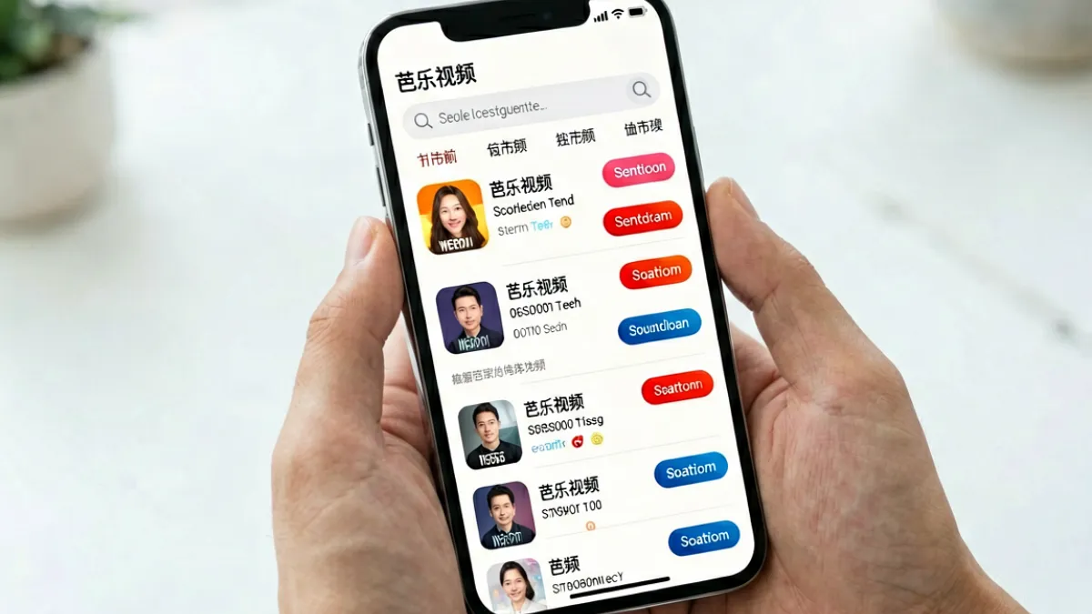 用户在手机应用商店搜索并下载芭乐视频官方App的操作步骤截图